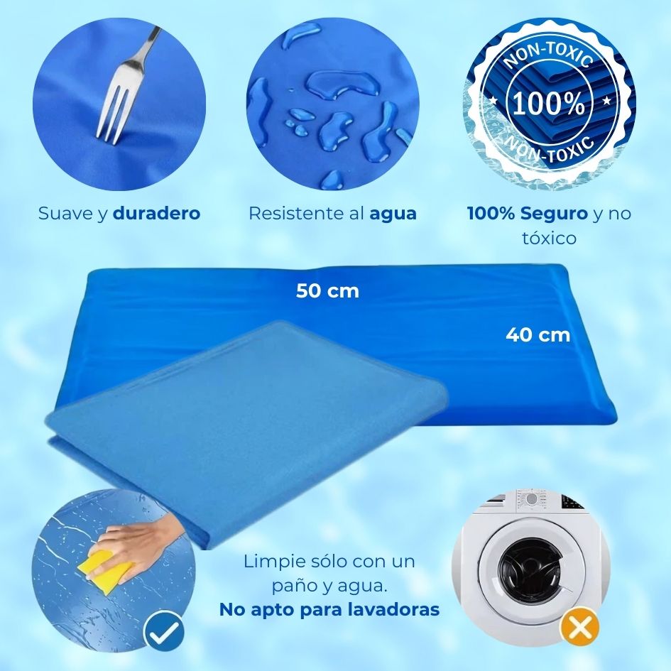PET COOL MAT Manta Refrigerante para Mascotas 50 x 40 cm