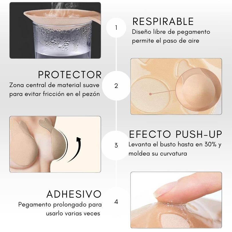 Rabbit Bra Sujetador Invisible Push Up PROMO 2x1