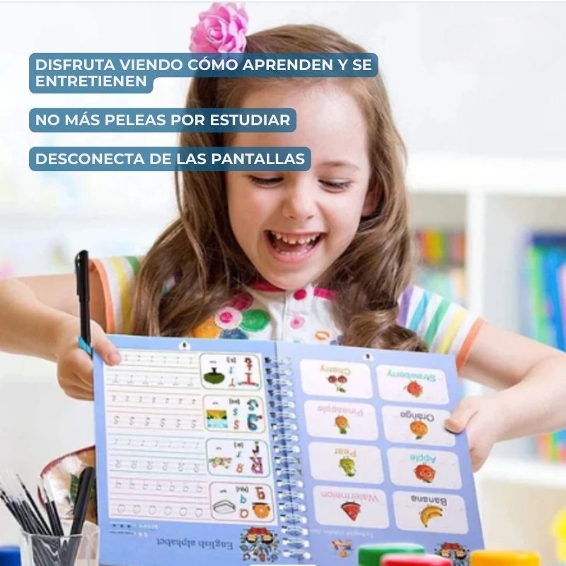 Set 4 Cuadernos Caligrafía Montessori + Regalos