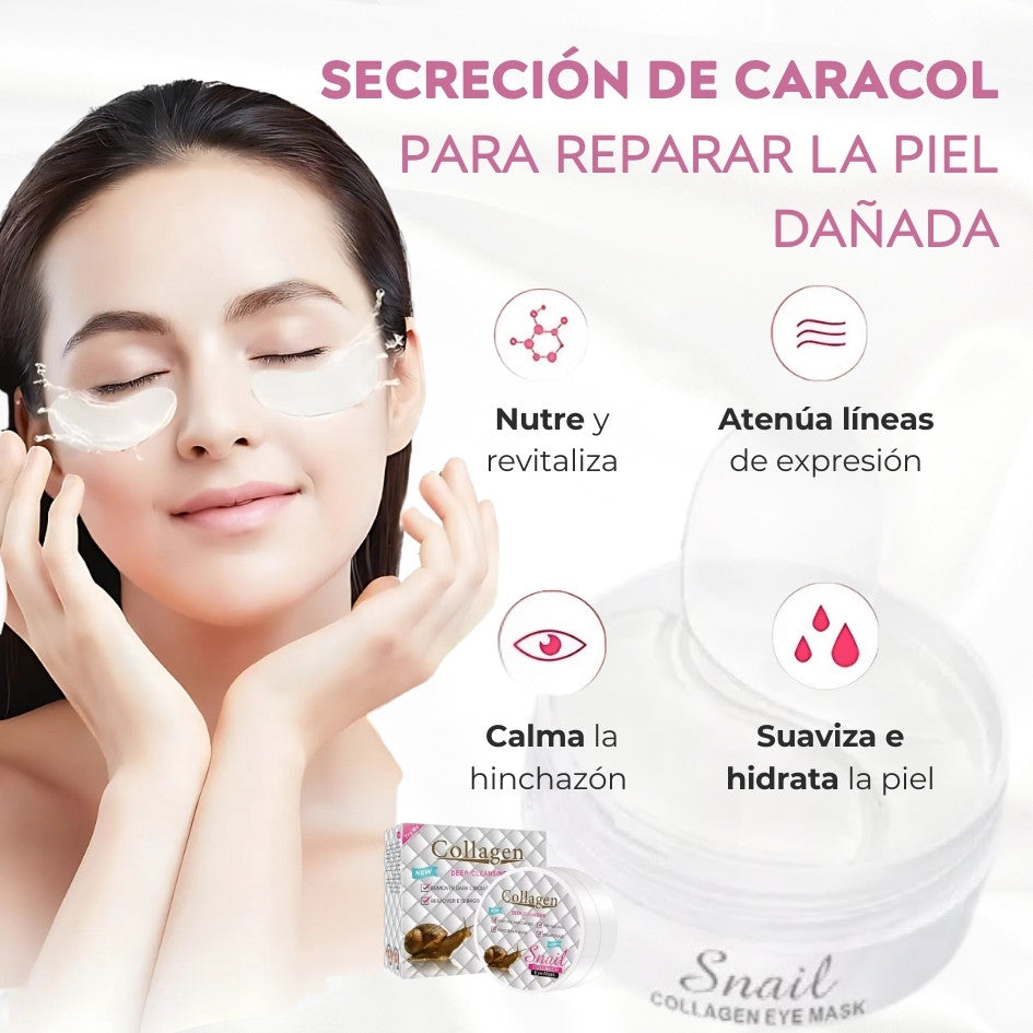 60 Parches Antiojeras con Colágeno de Caracol