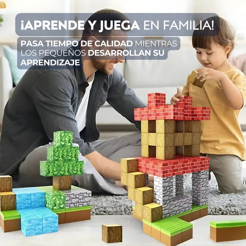MAGCRAFT Bloques Magnéticos Didácticos 28 piezas