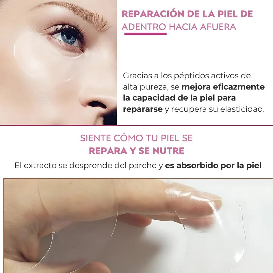 60 Parches Antiojeras con Colágeno de Caracol