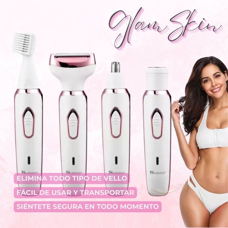 GlamSkin™ Depiladora 4 En 1 Premium