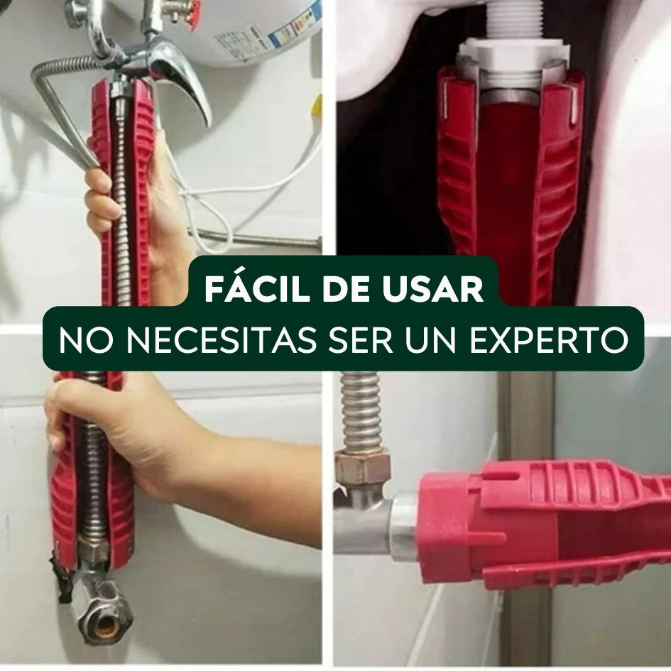 Llave de Gasfitería Multifunción 8 en 1