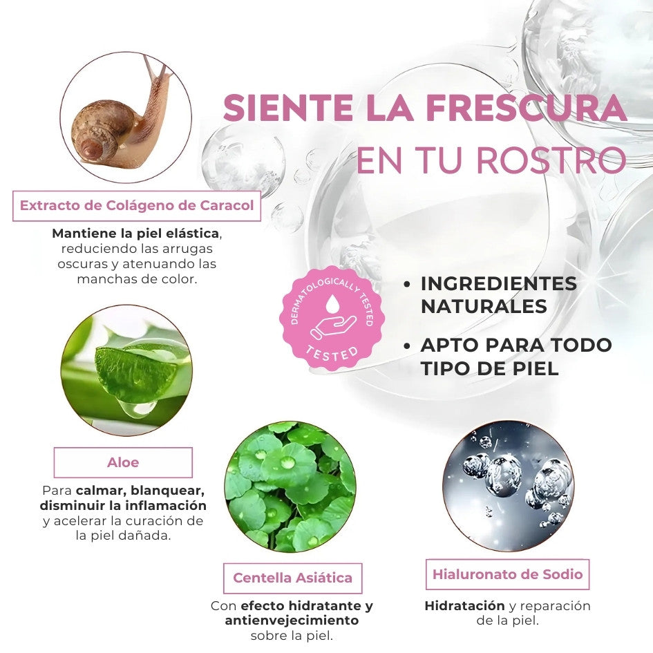 60 Parches Antiojeras con Colágeno de Caracol