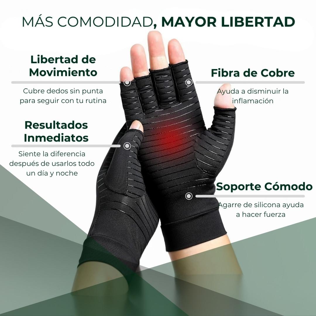 Guantes de Compresión de Cobre - Reduce el dolor causado por la artritis y tendinitis.