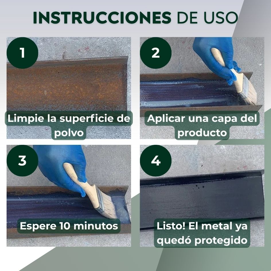 Pintura Reparadora de Óxido | Restaura y Protege superficies metálicas