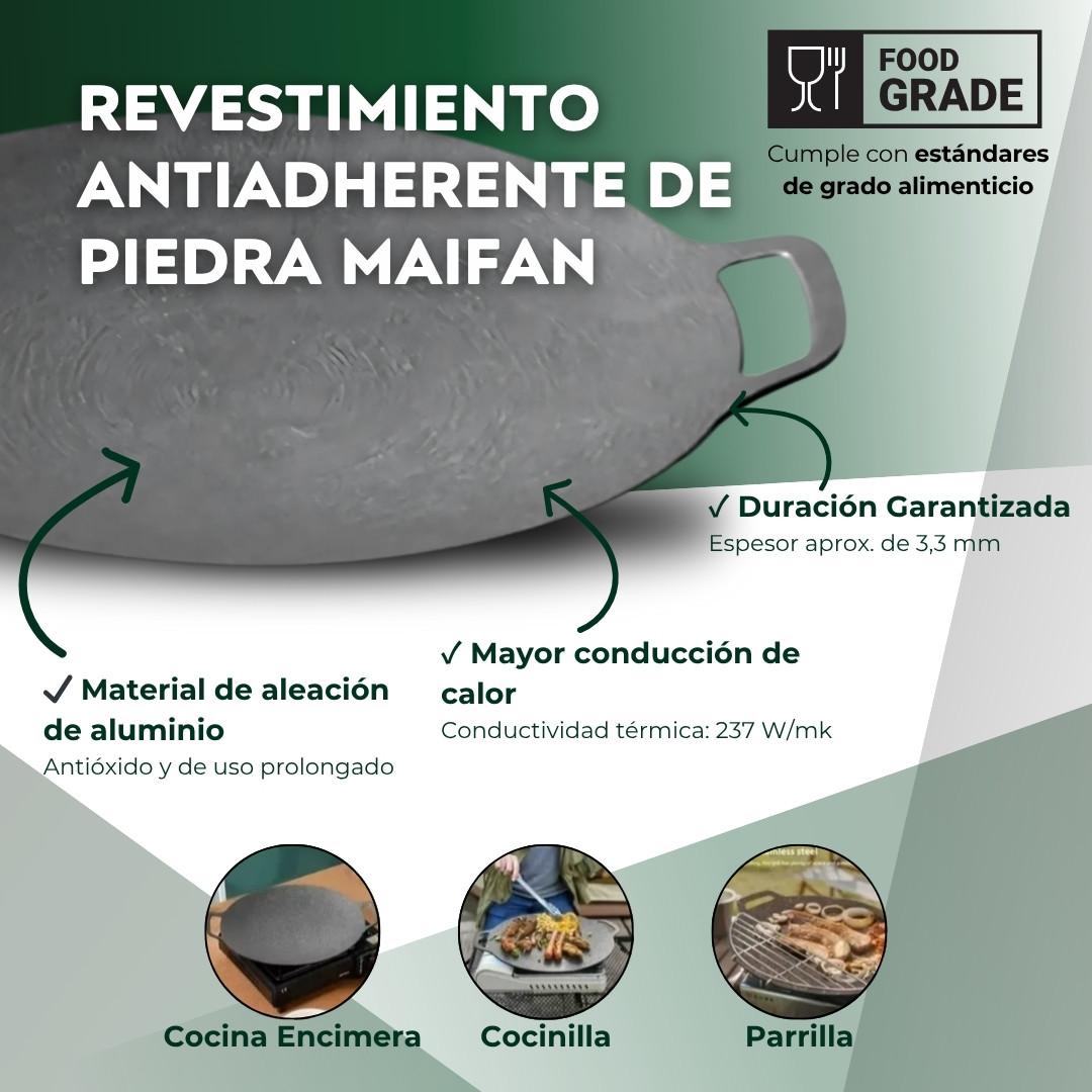 Plancha Antiadherente Premium 38cm + REGALOS