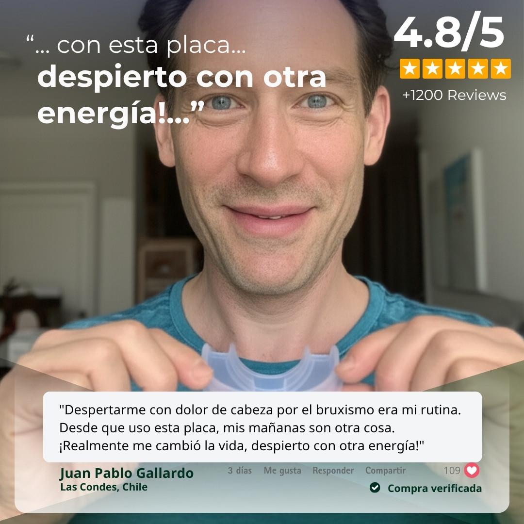Protector Bucal Nocturno | Reduce Bruxismo, Ronquidos y problemas de Apnea