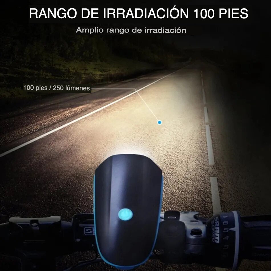 Litex™ Linterna de bicicleta con Bocina