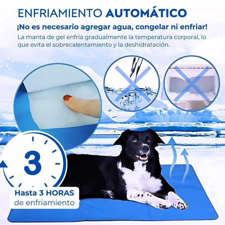 PET COOL MAT Manta Refrigerante para Mascotas 50 x 40 cm