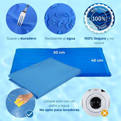PET COOL MAT Manta Refrigerante para Mascotas 50 x 40 cm