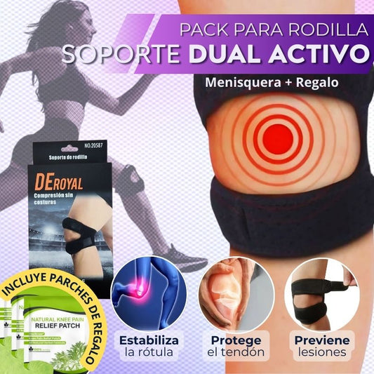 Menisquera Soporte Dual Activo + REGALO