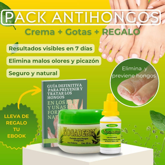 Pack Antihongos Crema + Gotas + Regalo