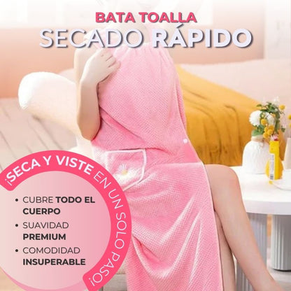Bata Toalla Secado Rápido