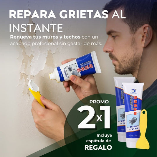 PROMO 2x1 Pasta Reparadora de Muros y Grietas | Sella fisuras y Renueva tus paredes