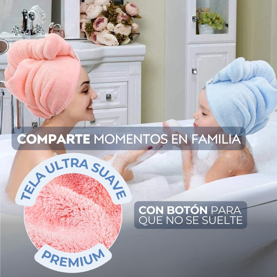 PACK DE 3 Turbantes de Microfibra