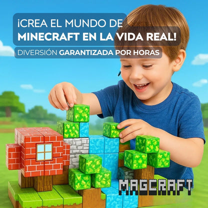 MAGCRAFT Bloques Magnéticos Didácticos 28 piezas
