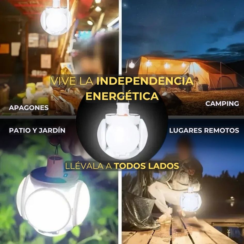Lámpara Solar Ultra Portátil Plegable