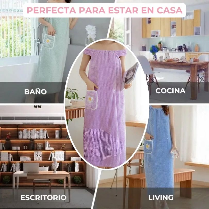 Bata Toalla Secado Rápido