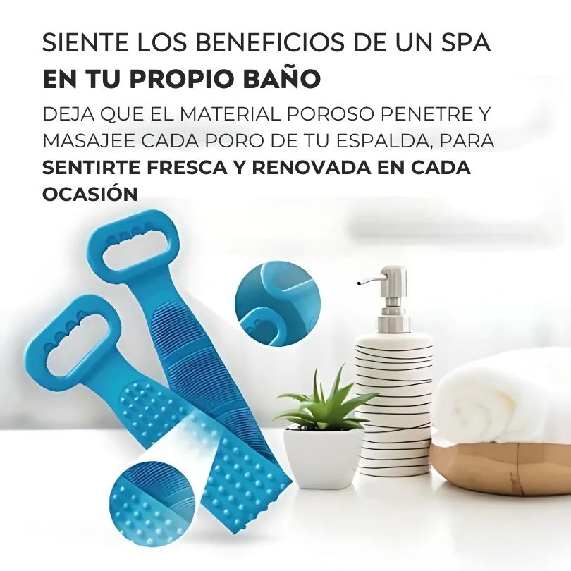 Exfoliador y Masajeador de Baño para Espalda + REGALO