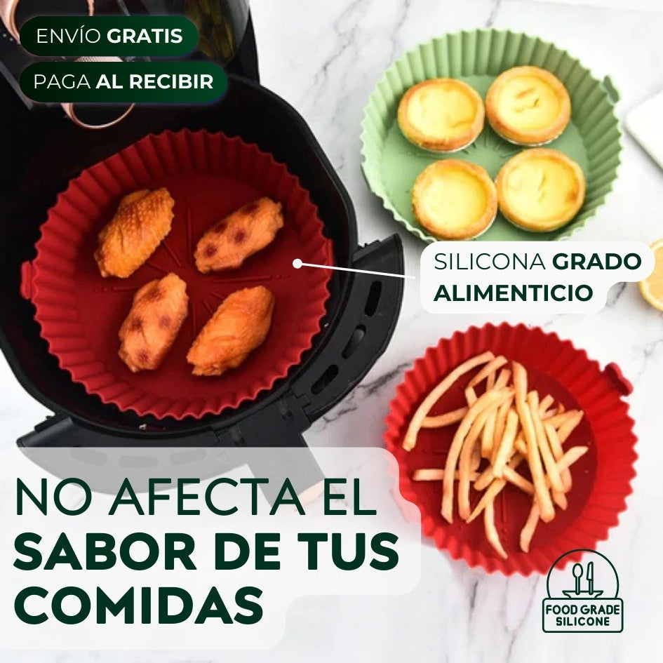 Pack de 6 Canastas de Silicona para Air Fryer + REGALO