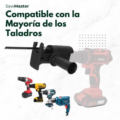 SawMaster™ Adaptador de Sierra para Taladro + 3 Hojas Alemanas de Regalo 🎁