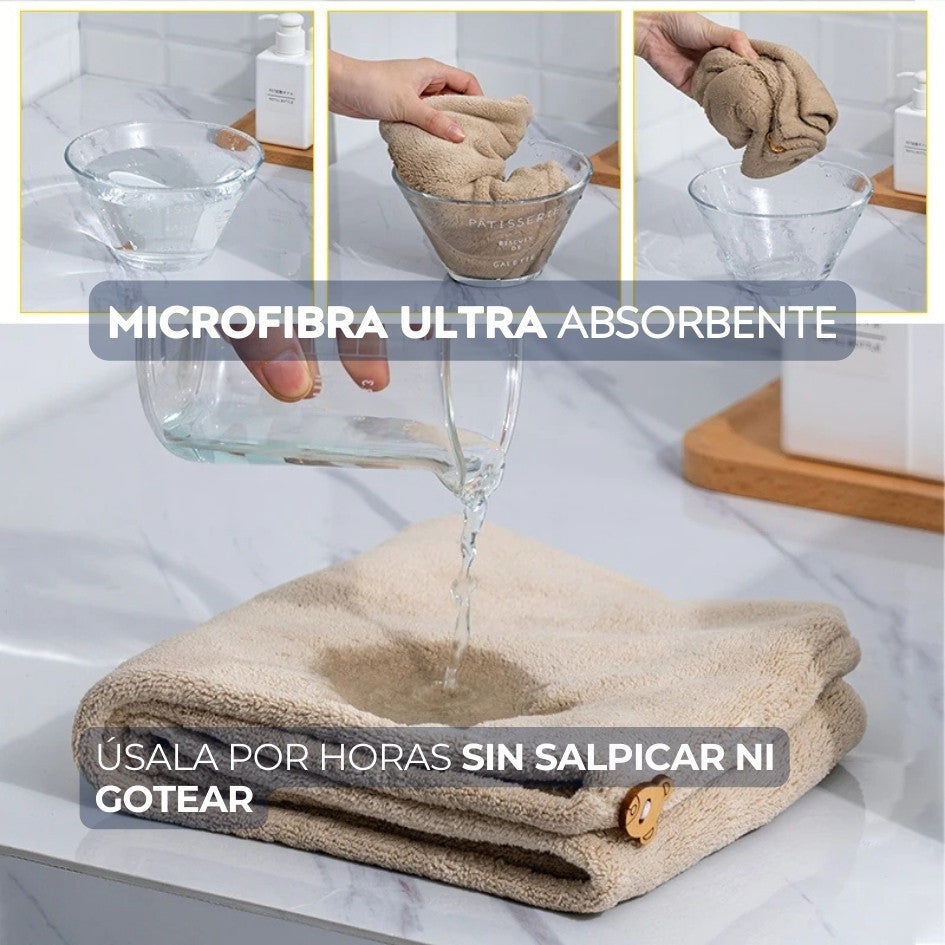 PACK DE 3 Turbantes de Microfibra