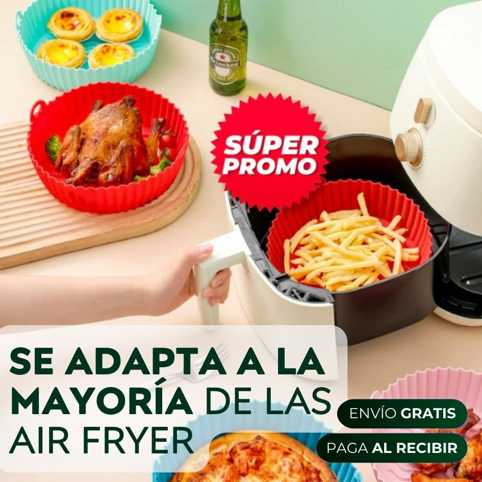 Pack de 6 Canastas de Silicona para Air Fryer + REGALO