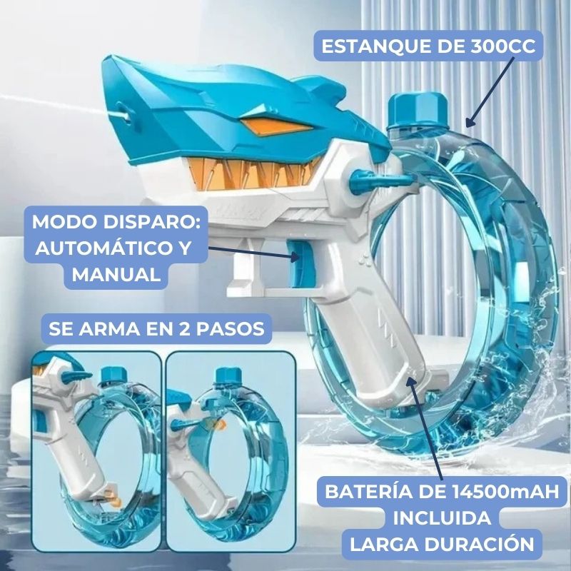 Lanza Agua Tiburón SharkBlaster