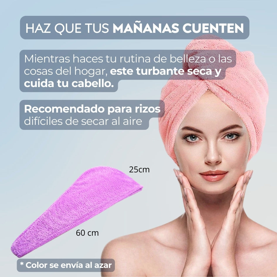 PACK DE 3 Turbantes de Microfibra