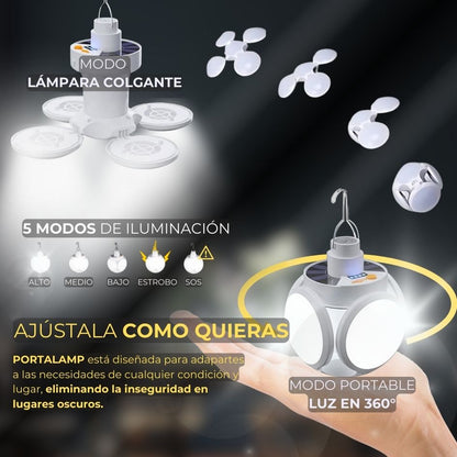Lámpara Solar Ultra Portátil Plegable