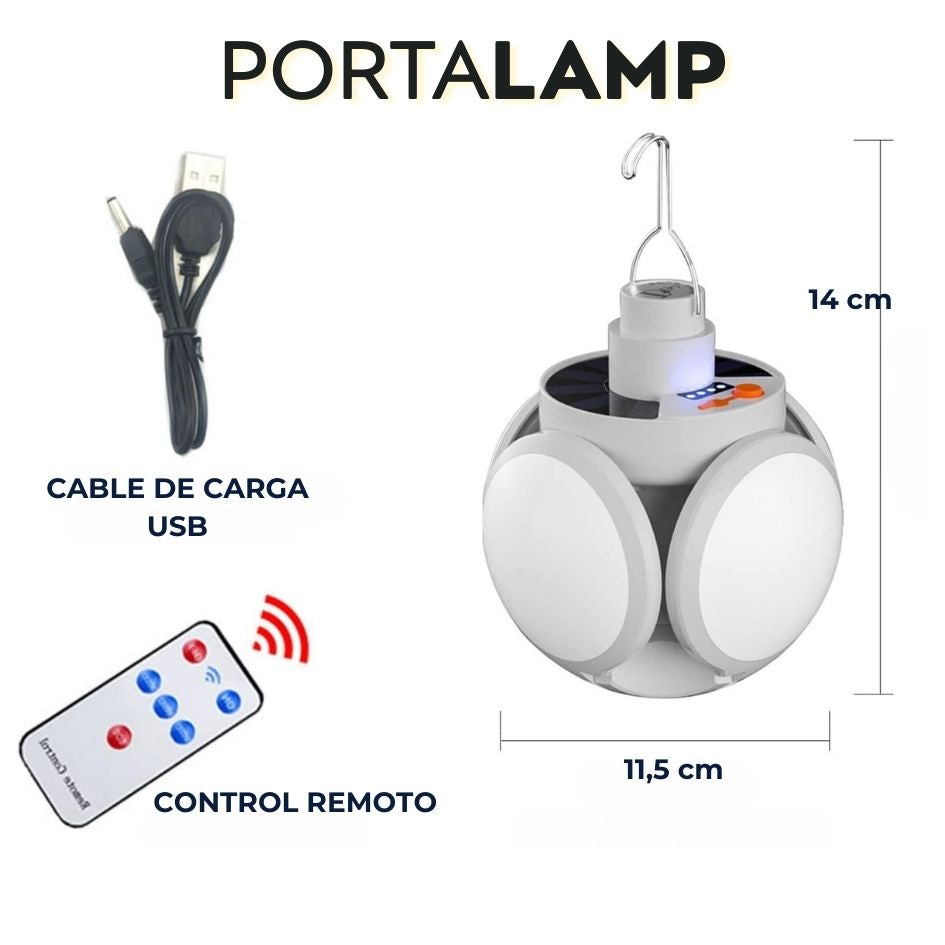 Lámpara Solar Ultra Portátil Plegable