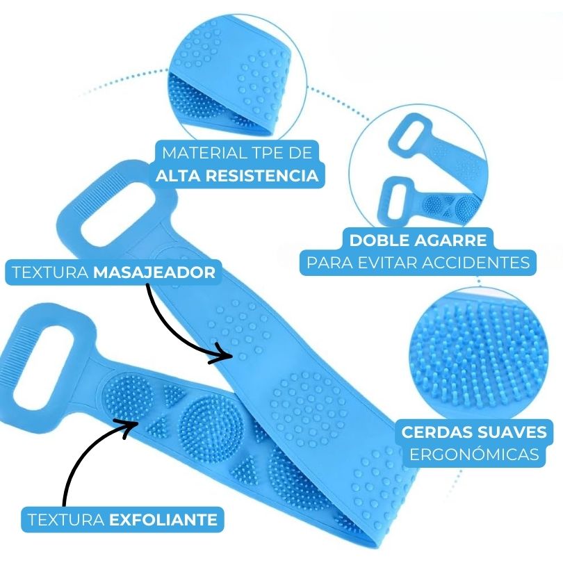 Exfoliador y Masajeador de Baño para Espalda + REGALO