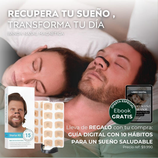 Banda Nasal Magnética + REGALO - Respira libremente y sube tu energía