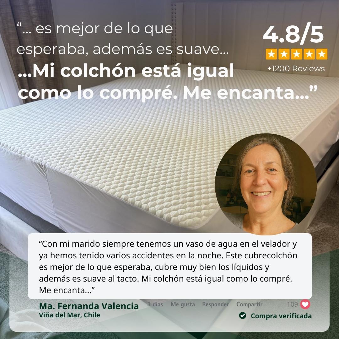 Cubrecolchón Protector Premium - 100% Impermeable