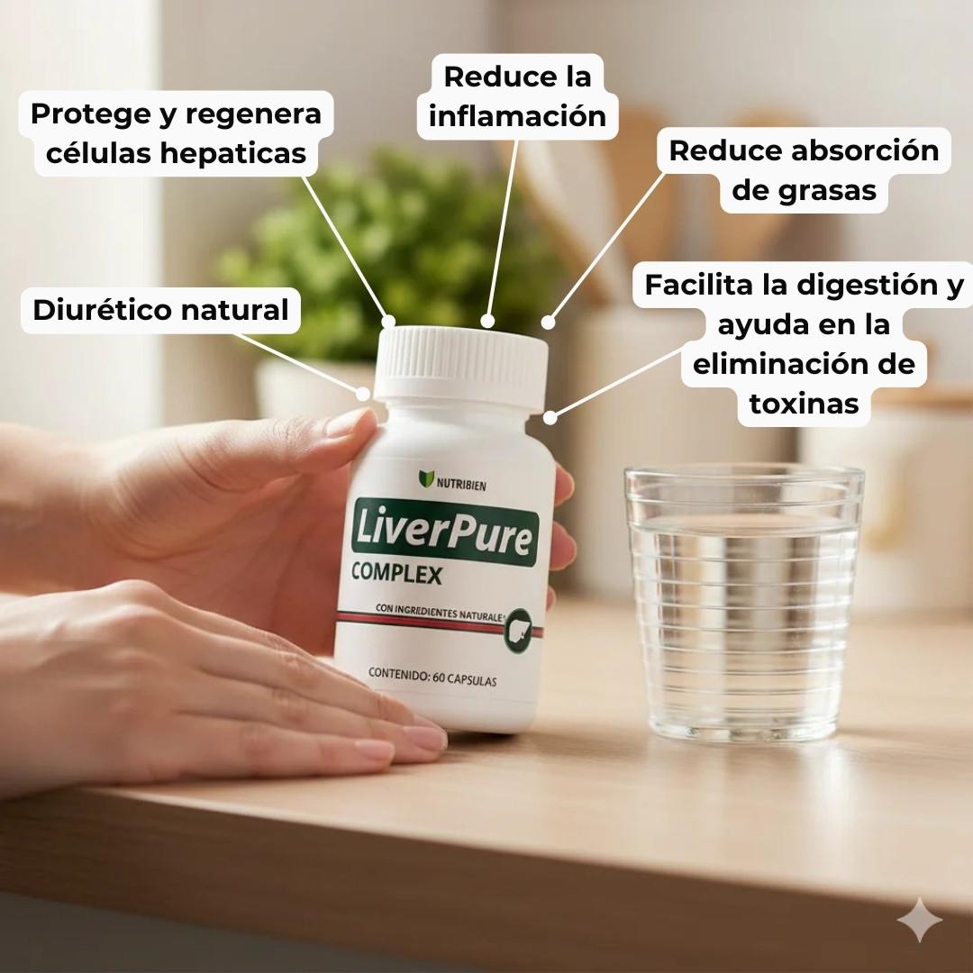 LiverPure® COMPLEX | Siente tu hígado ligero y renovado en 30 días.