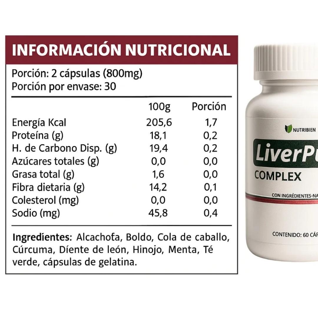 LiverPure® COMPLEX | Siente tu hígado ligero y renovado en 30 días.