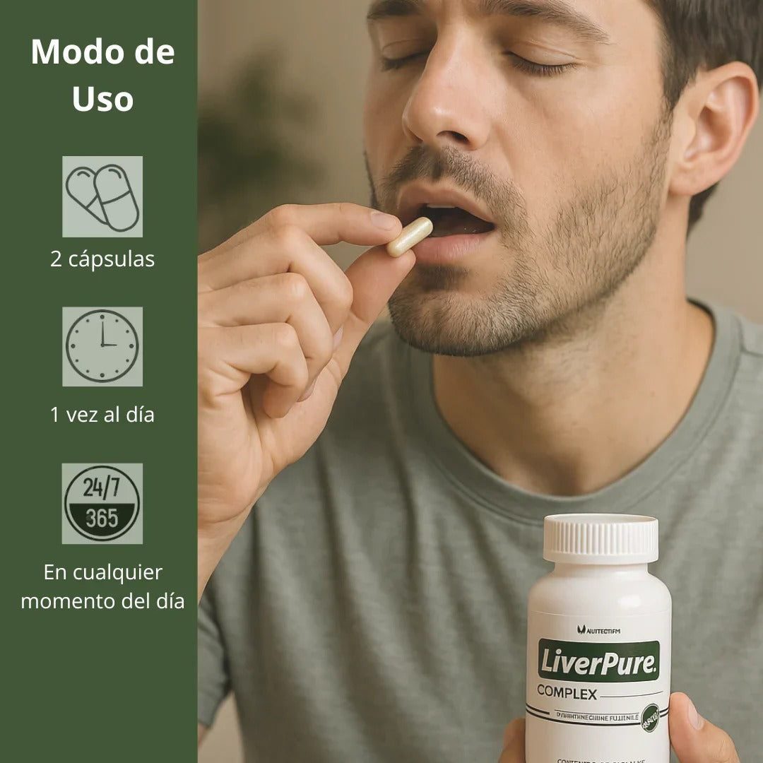 LiverPure® COMPLEX | Siente tu hígado ligero y renovado en 30 días.