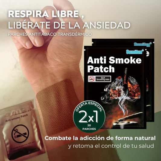 2x1 Parche Antitabaco Transdérmico - Deja el cigarrillo sin sufrir (20 parches en total)