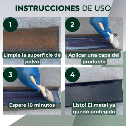 Pintura Reparadora de Óxido | Restaura y Protege superficies metálicas