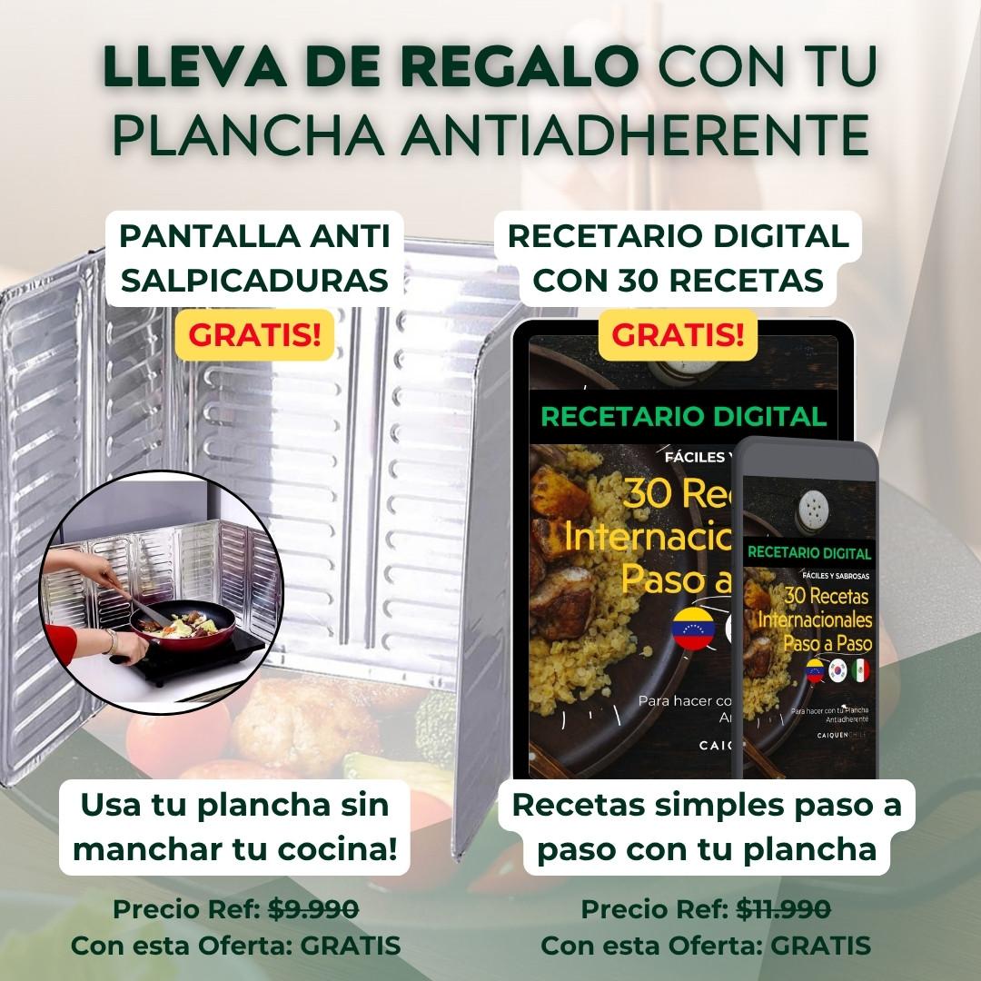 Plancha Antiadherente Premium 38cm + REGALOS