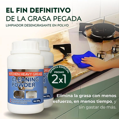 2x1 Limpiador ANTI GRASA en Polvo - Haz la limpieza más fácil y rápida