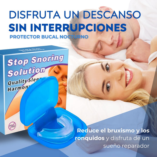 Protector Bucal Nocturno | Reduce Bruxismo, Ronquidos y problemas de Apnea