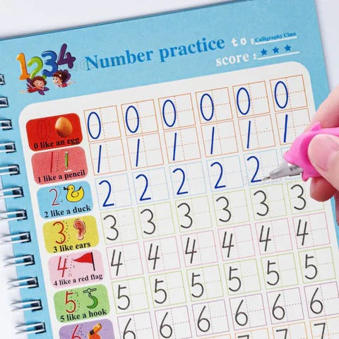 Set 4 Cuadernos Caligrafía Montessori + Regalos