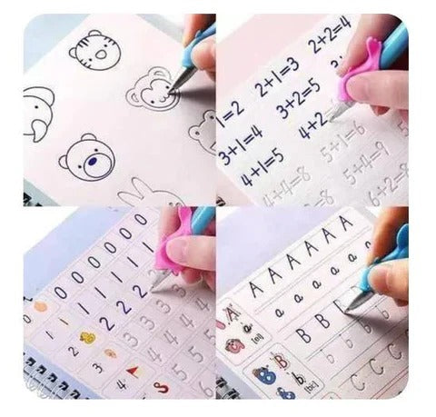 Set 4 Cuadernos Caligrafía Montessori + Regalos