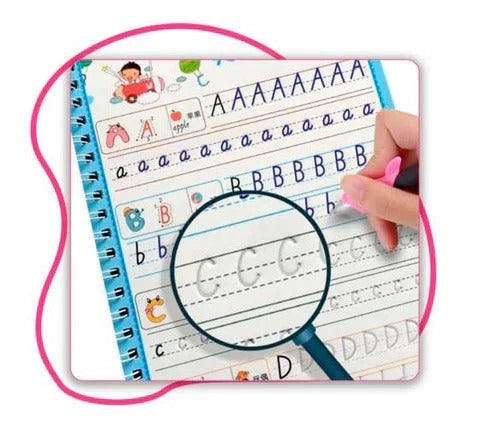 Set 4 Cuadernos Caligrafía Montessori + Regalos