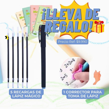 Set 4 Cuadernos Caligrafía Montessori + Regalos